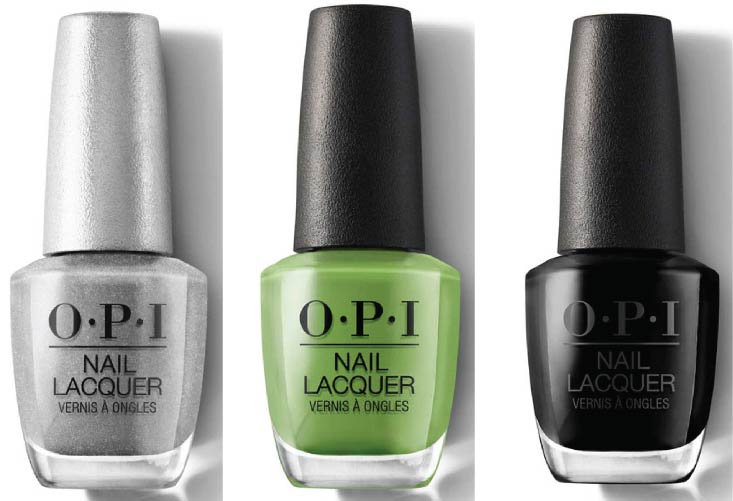 Triple Threats: Beautiful 3-Color OPI Combos That Work. 43 Designer Series Radiance I’m sooo swamped Black https://nailhow.com/3-color-opi-nail-polish-colors-that-match/