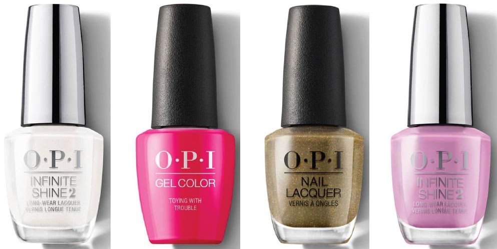 Ultimate List of Awesome Nail Polish Colors That Go Together. 123 Kyoto Pearl Toying with trouble Glitzerland Suzi Will Quechua Later https://nailhow.com/the-full-list-of-opi-nail-polish-combos/