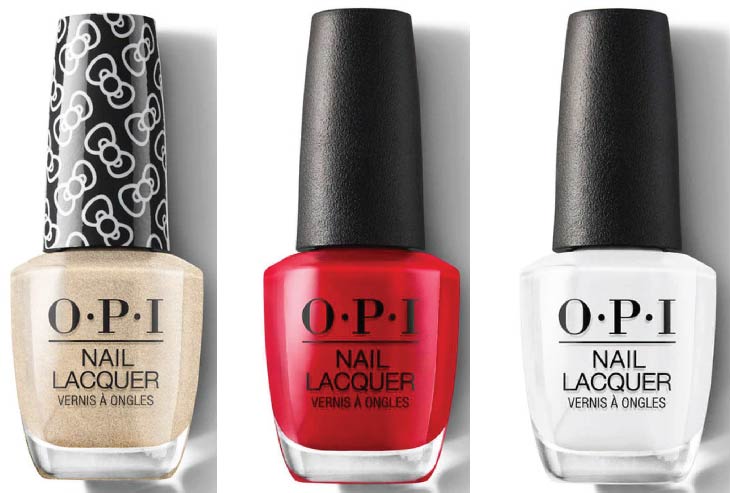 Triple Threats: Beautiful 3-Color OPI Combos That Work. 10 Many Celebrations to go Big apple red Alpine snow https://nailhow.com/3-color-opi-nail-polish-colors-that-match/