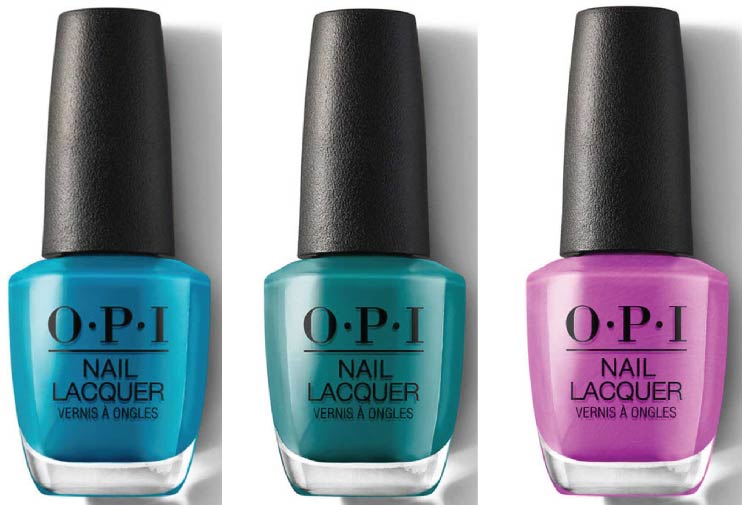 Triple Threats: Beautiful 3-Color OPI Combos That Work. 15 Music is my muse Dance party teal dawn Positive vibes only https://nailhow.com/3-color-opi-nail-polish-colors-that-match/