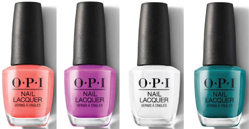 Ultimate List of Awesome Nail Polish Colors That Go Together. 120 Orange you a rock star Positive vibes only Alpine snow Dance part teal dawn https://nailhow.com/the-full-list-of-opi-nail-polish-combos/