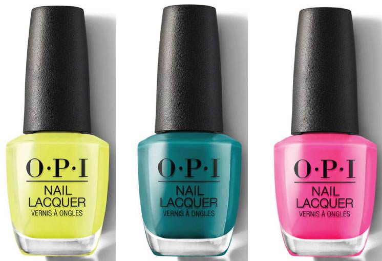 Triple Threats: Beautiful 3-Color OPI Combos That Work. 14 PUMP up the volume Dance party teal dawn V I pink passes https://nailhow.com/3-color-opi-nail-polish-colors-that-match/
