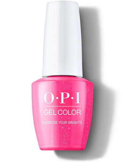 Pink Gel Polish: The Best 40 colors from Trusted Brands 13 opi Exercise Your Brights bright pink glitter gel polish https://nailhow.com/pink-gel-polish/