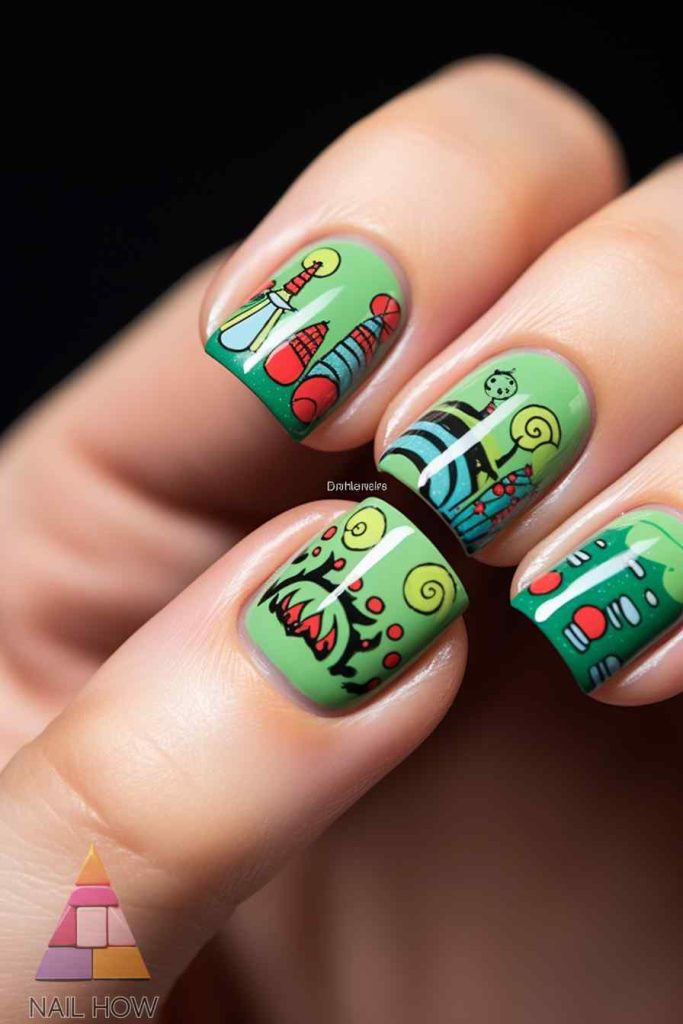 Christmas with a Twist: The Best Grinch Nail Designs 22 IMG 18 11 https://nailhow.com/the-best-grinch-nail-designs/