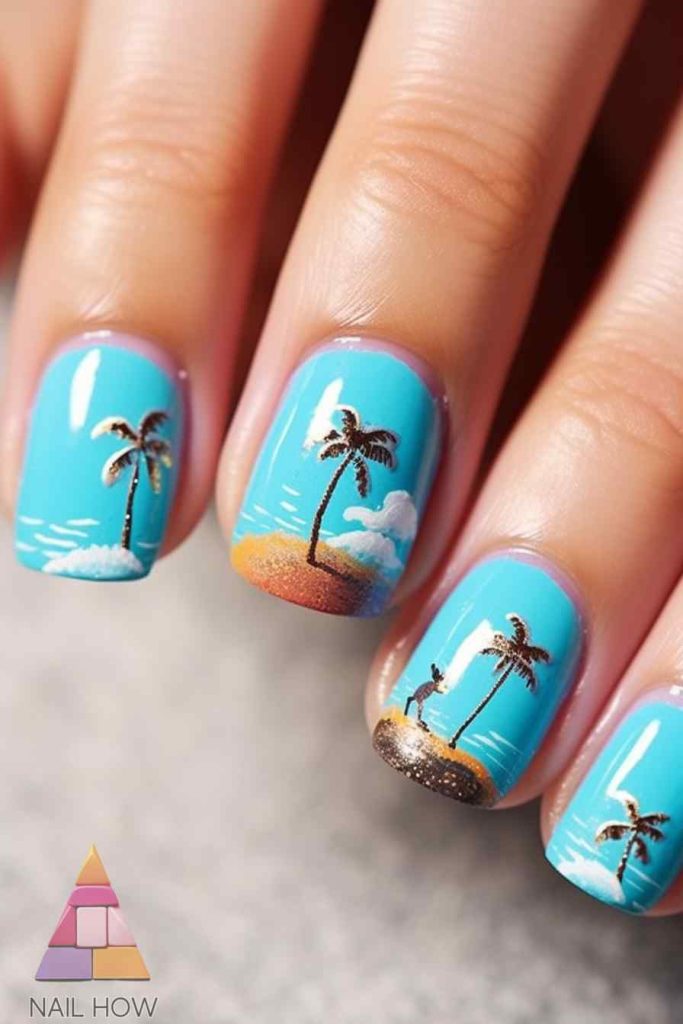 Aloha Nails: Embrace the Hawaiian Spirit with Vibrant Nail Designs 63 IMG 34 11 https://nailhow.com/hawaiian-vibrant-nail-designs/