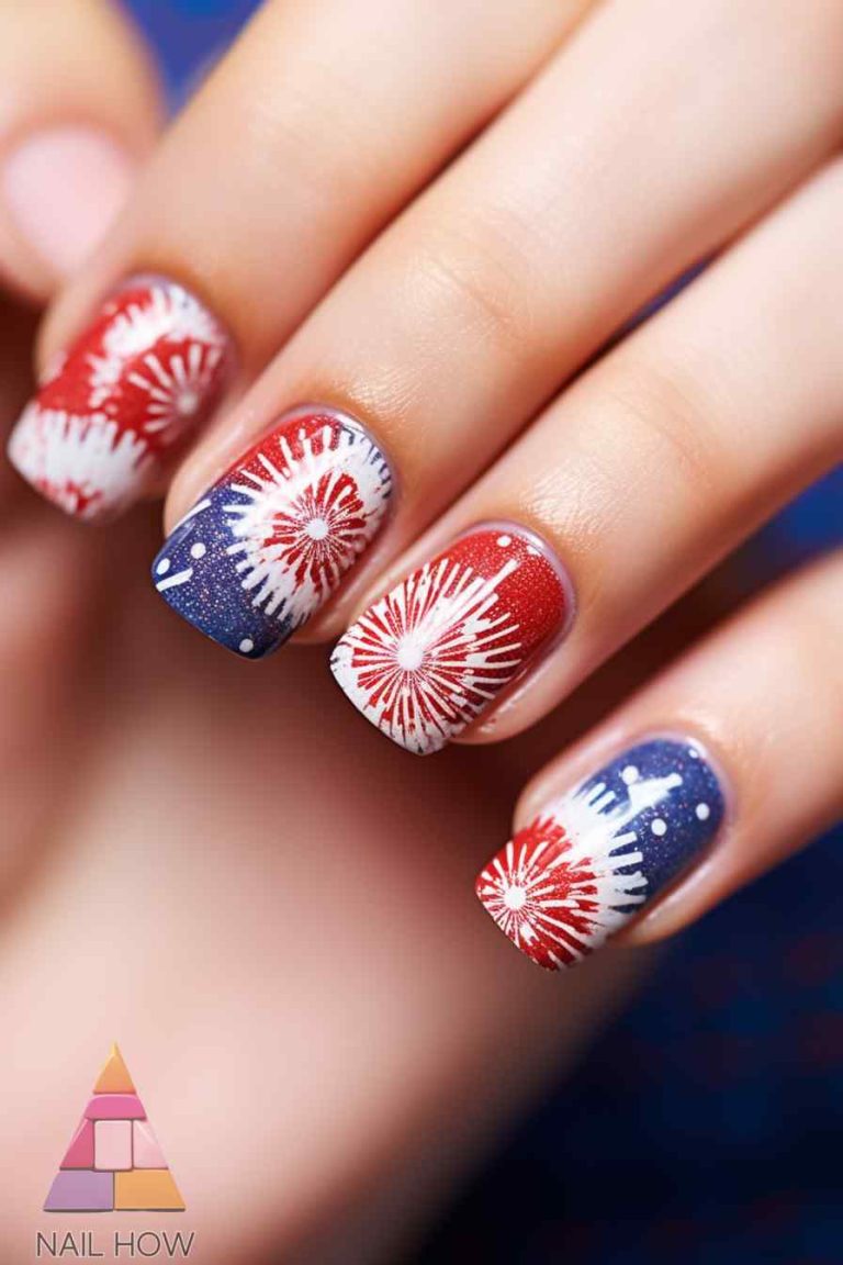 Salute To Style Unique Red White And Blue Nail Designs Nailhow