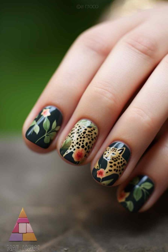 Into the Wild: Introduction to Cheetah Nail Designs 19 IMG 30 https://nailhow.com/introduction-to-cheetah-nail-designs/