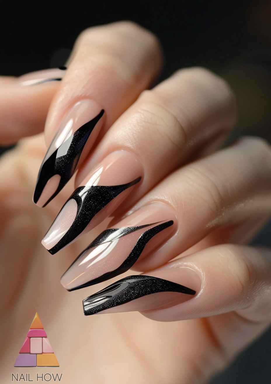 Glam and Grit: Mob Wife Nails Designs 4 mob wife nails 2024 96 https://nailhow.com/mob-wife-nails-designs/