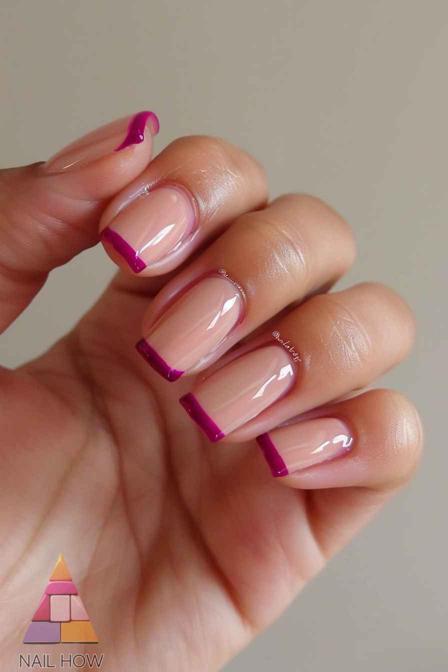 French Tips: Awesome Nail Designs You'll Love 101 french tip design 106 https://nailhow.com/french-tips-awesome-nail-designs/