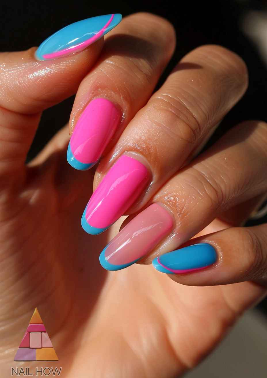 French Tips: Awesome Nail Designs You'll Love 89 french tip design 97 https://nailhow.com/french-tips-awesome-nail-designs/