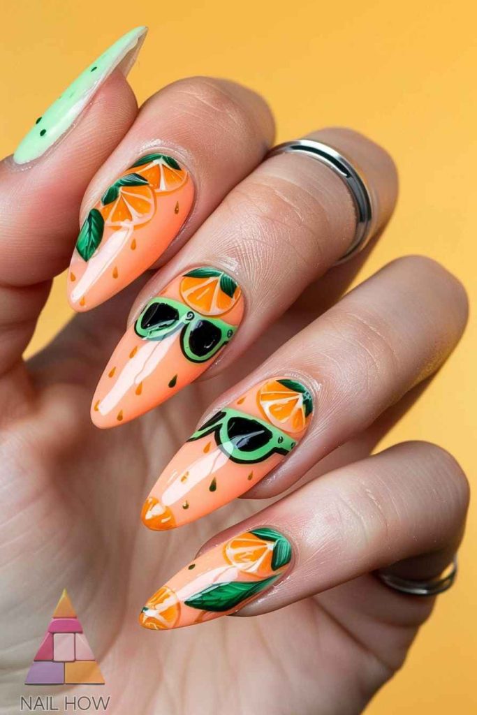Beach Bliss Unleashed: Dive into 2024's Stunning Nail Art Trends! 4 beach nail design 1 https://nailhow.com/beach-nail-art-trends/