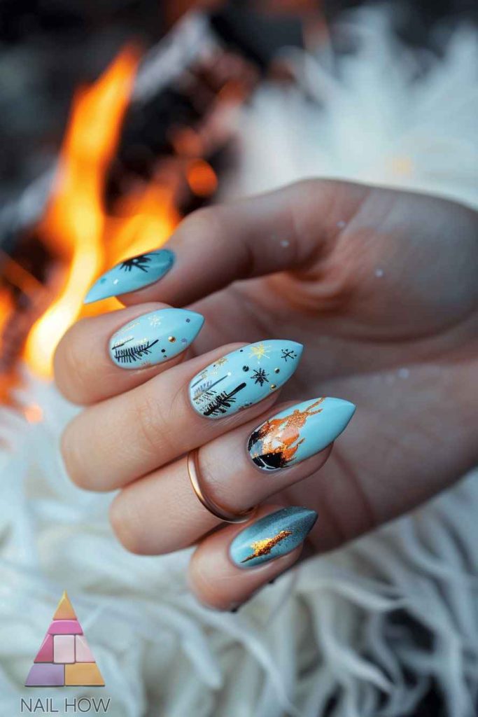Beach Bliss Unleashed: Dive into 2024's Stunning Nail Art Trends! 5 beach nail design 16 https://nailhow.com/beach-nail-art-trends/