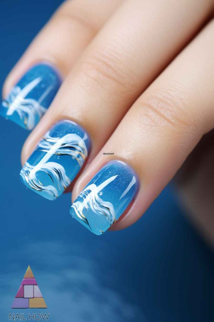 Beach Bliss Unleashed: Dive into 2024's Stunning Nail Art Trends! 159 beach nail design 160 https://nailhow.com/beach-nail-art-trends/