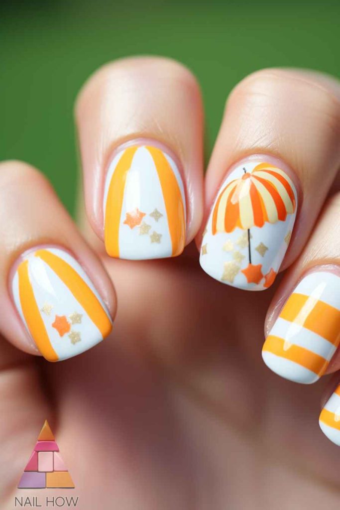 Beach Bliss Unleashed: Dive into 2024's Stunning Nail Art Trends! 180 beach nail design 176 https://nailhow.com/beach-nail-art-trends/
