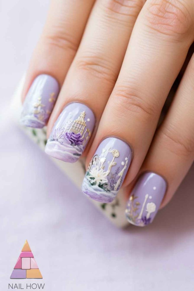 Beach Bliss Unleashed: Dive into 2024's Stunning Nail Art Trends! 237 beach nail design 238 https://nailhow.com/beach-nail-art-trends/
