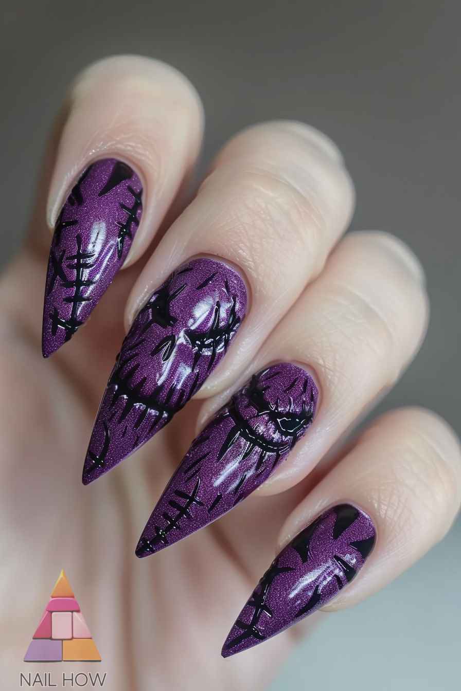 Purple Majesty: Unveiling the 2024 Trends in Lavish Purple Nail Art 108 purple nail design 103 https://nailhow.com/purple-nail-art/