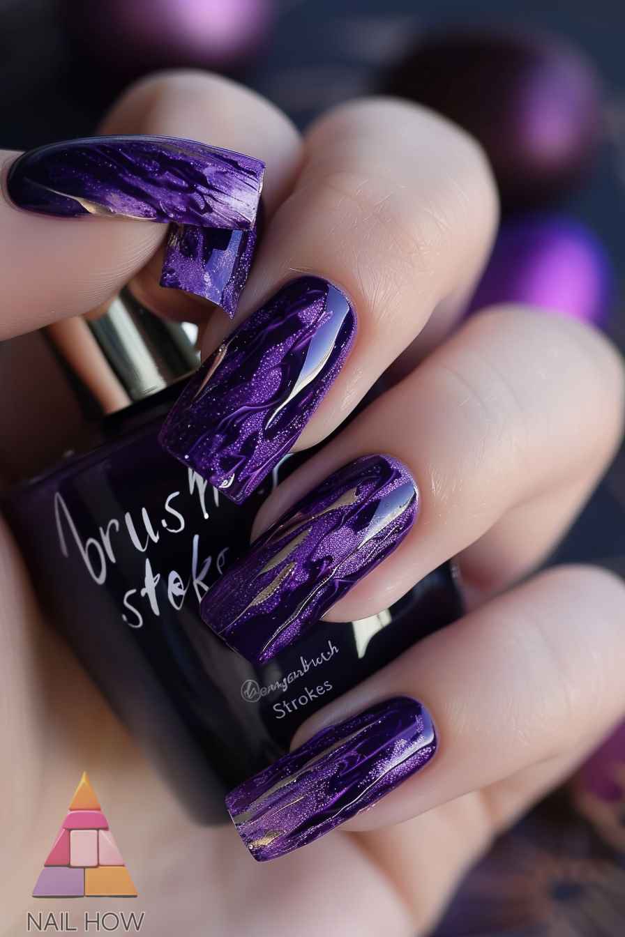 Purple Majesty: Unveiling the 2024 Trends in Lavish Purple Nail Art 337 purple nail design 353 https://nailhow.com/purple-nail-art/