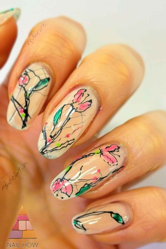 Spring at Your Fingertips: Exploring the Art and Elegance of Cherry Blossom Nail Designs 15 Cherry blossom Nail Designs 1 https://nailhow.com/cherry-blossom-nail-designs/