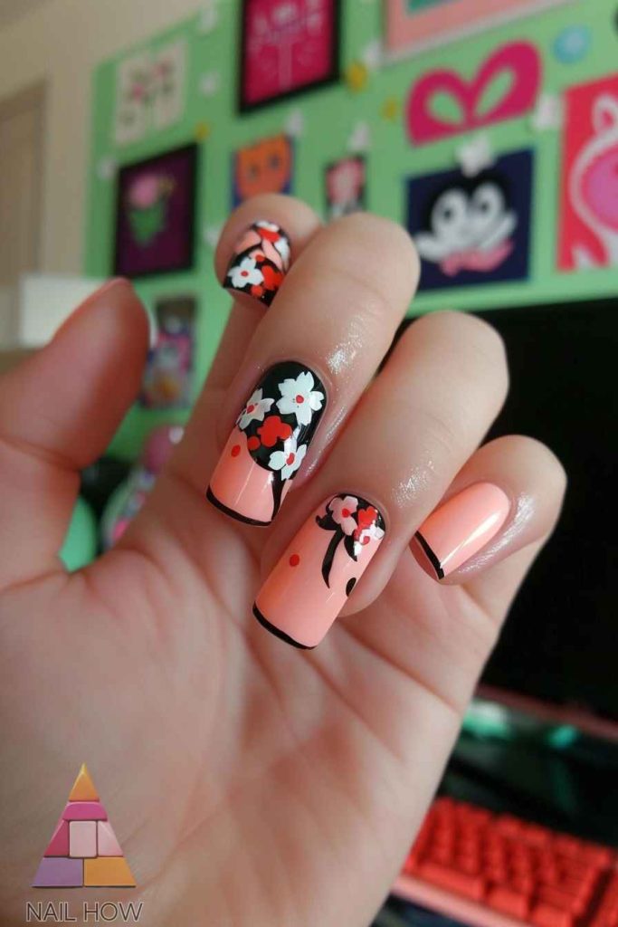 Spring at Your Fingertips: Exploring the Art and Elegance of Cherry Blossom Nail Designs 37 Cherry blossom Nail Designs 36 https://nailhow.com/cherry-blossom-nail-designs/