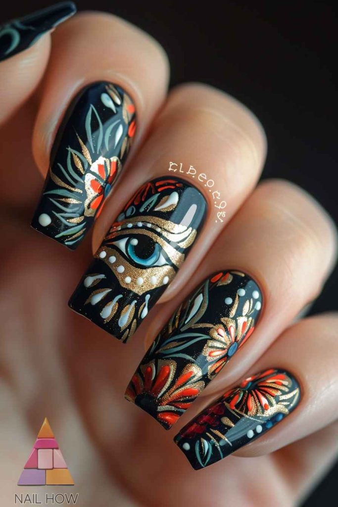 Goddess Nail Designs: Divine Manicures to Channel Your Inner Deity 179 Goddessl Nail Designs 169 https://nailhow.com/goddess-nail-designs/