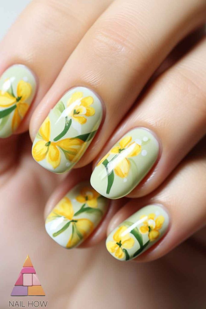 Floral Nail Designs: A Blossoming Trend for All Seasons 87 floral Nail Designs 105 https://nailhow.com/floral-nail-designs/