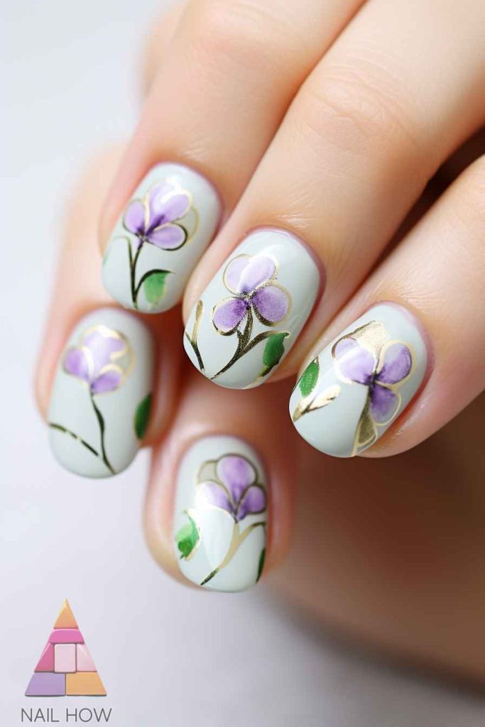 Floral Nail Designs: A Blossoming Trend for All Seasons 179 floral Nail Designs 216 https://nailhow.com/floral-nail-designs/