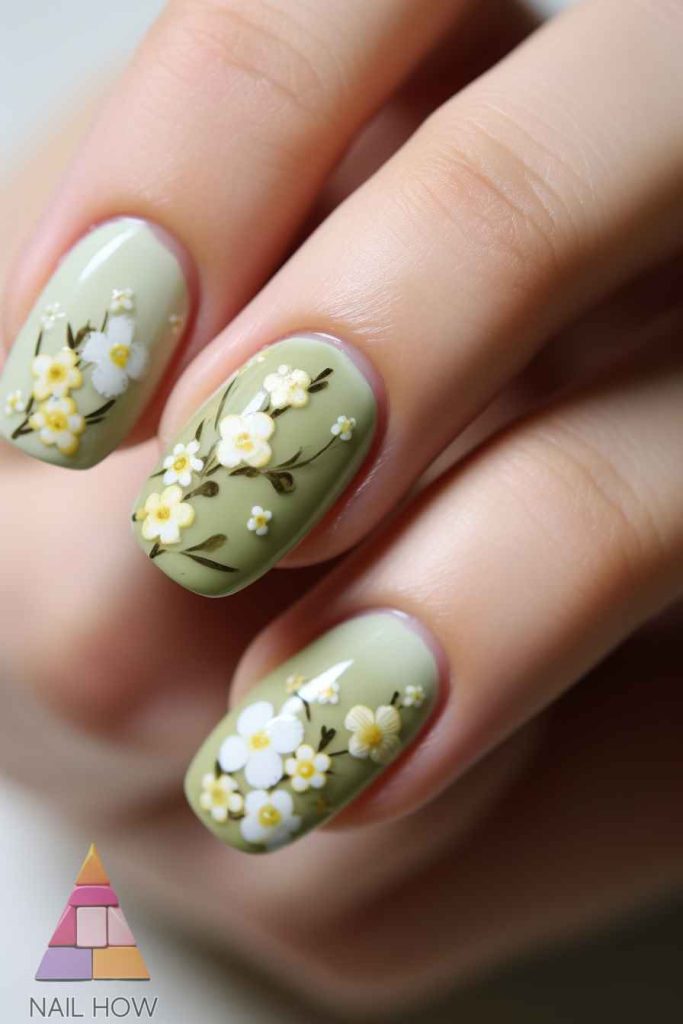 Floral Nail Designs: A Blossoming Trend for All Seasons 64 floral Nail Designs 65 https://nailhow.com/floral-nail-designs/