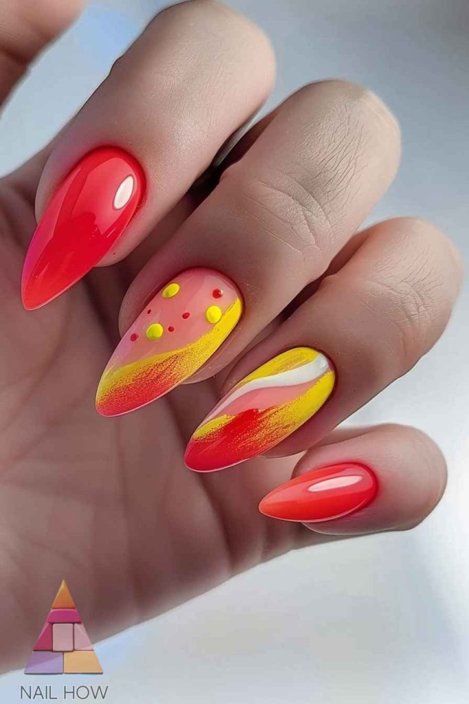 Simple Summer Nail Designs 77 simple summer nails 35 https://nailhow.com/simple-summer-nail-designs/