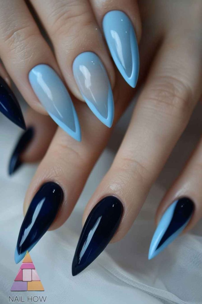 Stunning Blue Acrylic Nails to Inspire Your Next Manicure 10 blue acrylic nails 2 https://nailhow.com/blue-acrylic-nails/