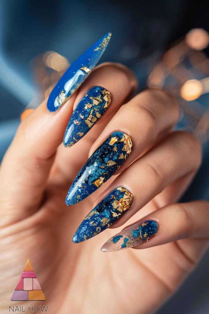 Stunning Blue Acrylic Nails to Inspire Your Next Manicure 13 blue acrylic nails 6 https://nailhow.com/blue-acrylic-nails/