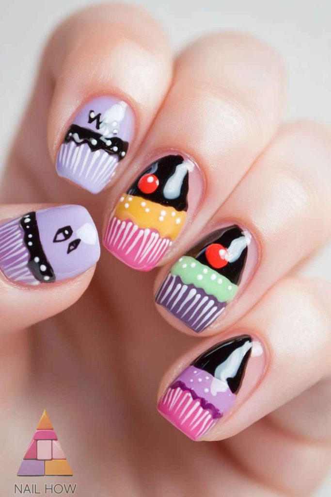 Welcome to the Adorably Spooky World of Cute Halloween Nails! 83 cute halloween nails 106 https://nailhow.com/cute-halloween-nails/