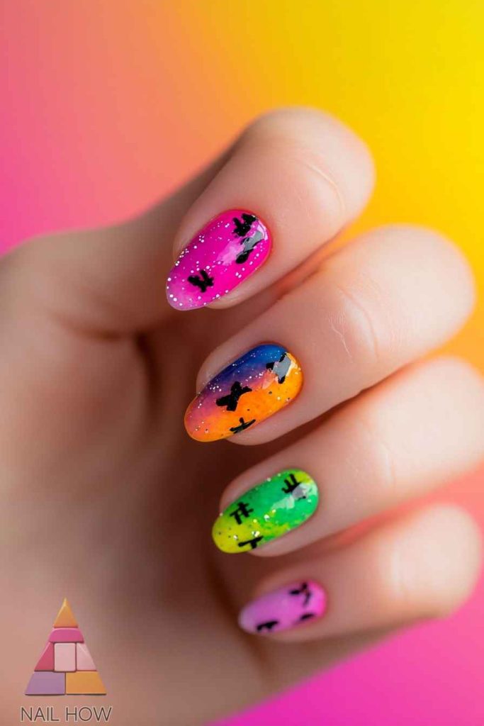 Welcome to the Adorably Spooky World of Cute Halloween Nails! 123 cute halloween nails 123 https://nailhow.com/cute-halloween-nails/