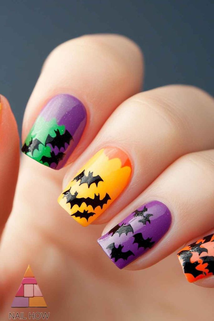 Welcome to the World of Spooky Halloween Nails! 5 spooky halloween nails 2 https://nailhow.com/spooky-halloween-nails/