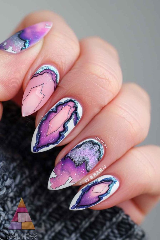 Enchanting Witchy Nails: Unleash Your Inner Sorceress 164 witchy nails 112 https://nailhow.com/witchy-nails/