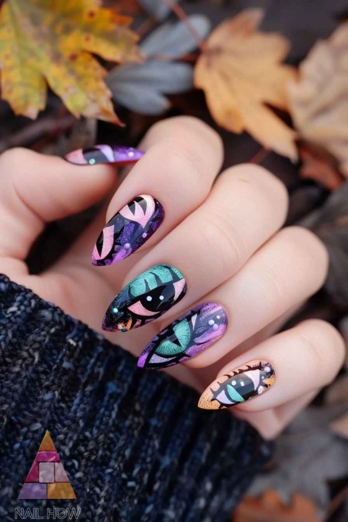 Enchanting Witchy Nails: Unleash Your Inner Sorceress 10 witchy nails 143 https://nailhow.com/witchy-nails/