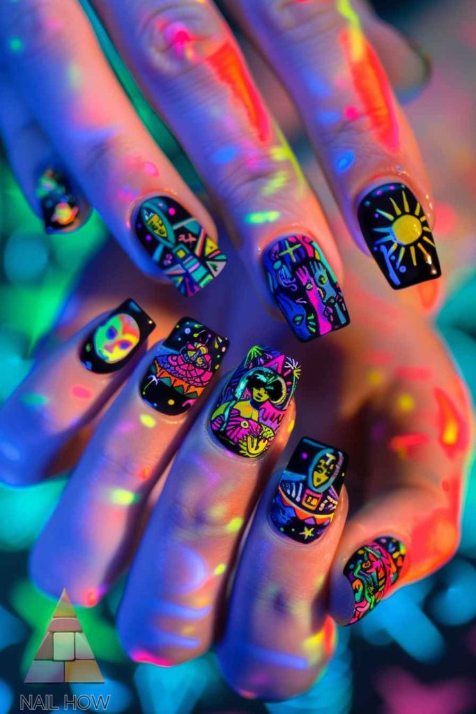 Enchanting Witchy Nails: Unleash Your Inner Sorceress 36 witchy nails 173 https://nailhow.com/witchy-nails/