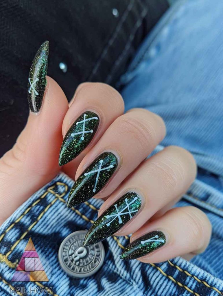 Enchanting Witchy Nails: Unleash Your Inner Sorceress 111 witchy nails 21 https://nailhow.com/witchy-nails/