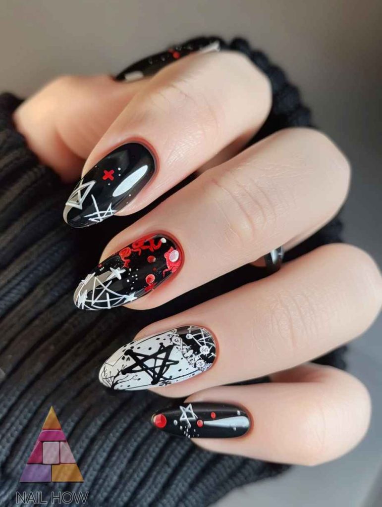 Enchanting Witchy Nails: Unleash Your Inner Sorceress 102 witchy nails 57 https://nailhow.com/witchy-nails/