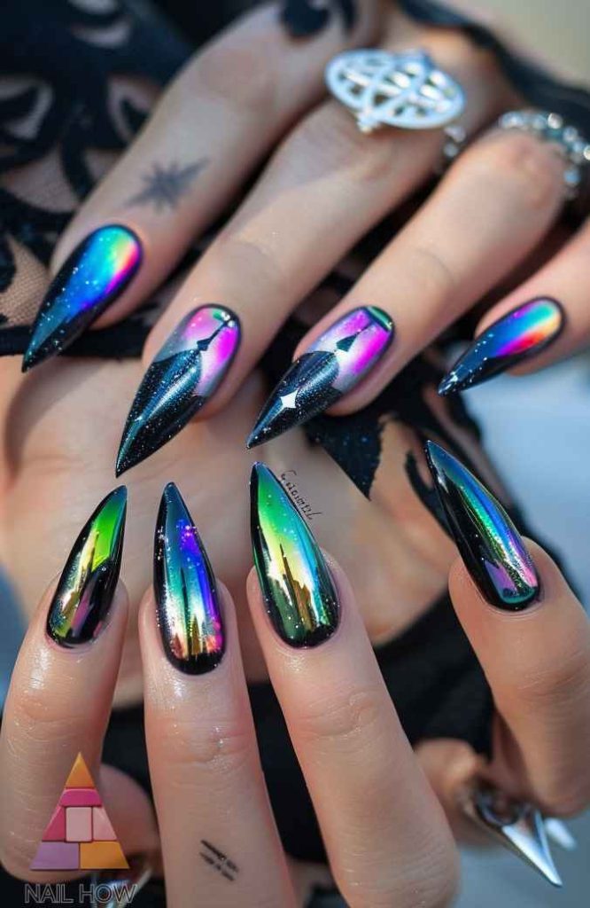 Enchanting Witchy Nails: Unleash Your Inner Sorceress 150 witchy nails 96 https://nailhow.com/witchy-nails/